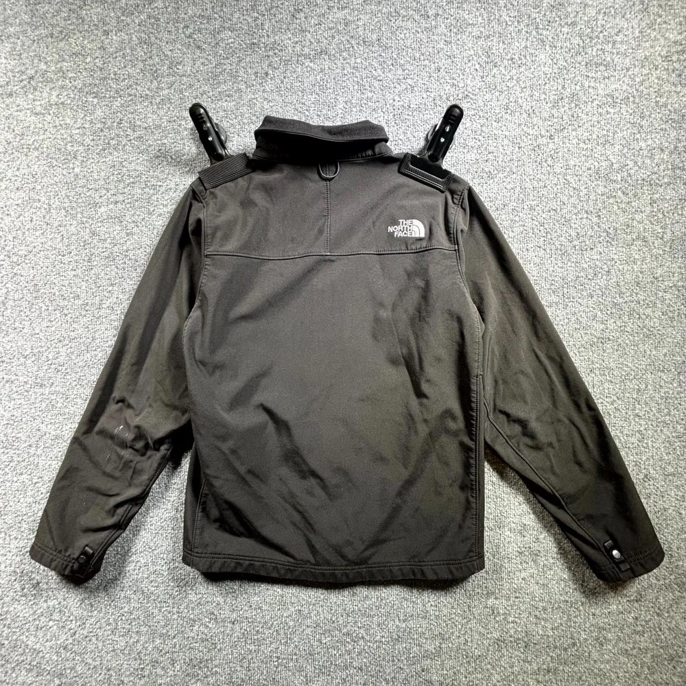 The North Face Jacket Mens Small Black Fleece Lined Full Zip Outdoor Windbreaker